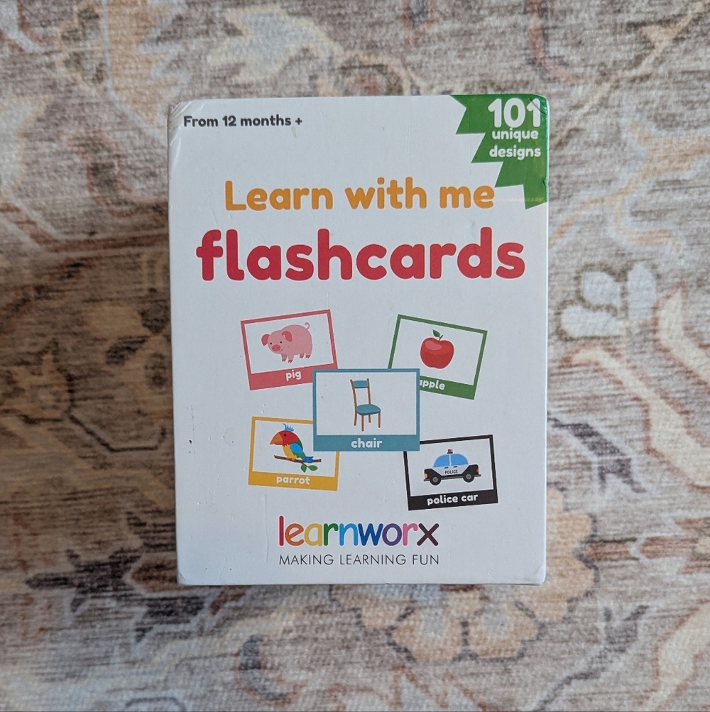 Learnworx Flashcards for Toddlers age 1-3